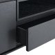 Tokyo TV-bord, w. 2 drer, 1 skuff og 1 pent rom - svart eikefiner og metall (160x45)
