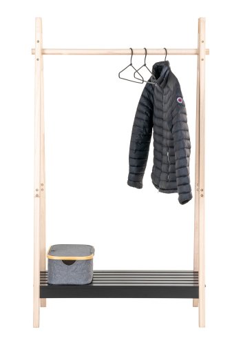 HOUSE NORDIC Torino Klesstativ - Klesstativ, MDR/imperialtre, naturlig/svart94,5x39x170 cm