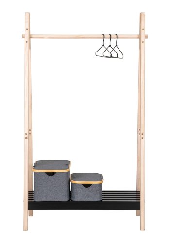 HOUSE NORDIC Torino Klesstativ - Klesstativ, MDR/imperialtre, naturlig/svart94,5x39x170 cm