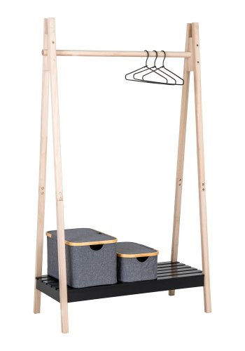 HOUSE NORDIC Torino Klesstativ - Klesstativ, MDR/imperialtre, naturlig/svart94,5x39x170 cm