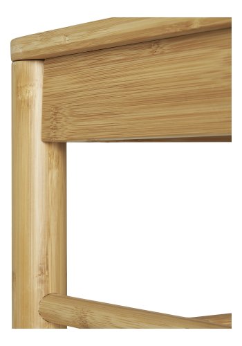 HOUSE NORDIC Ember klesstativ, med benk i naturlig rotting, 1 klesstang og 1 hylle - naturlig bambus