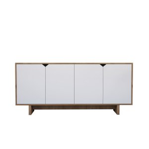 NORDV�RK Mete - Hvit, Konsoll i eik