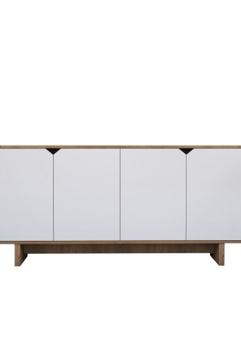 NORDV&Auml;RK Mete - Hvit, Konsoll i eik