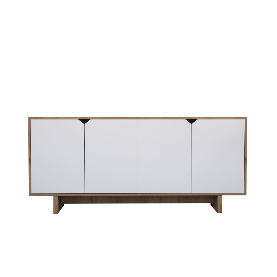 NORDV&Auml;RK Mete - Hvit, Konsoll i eik