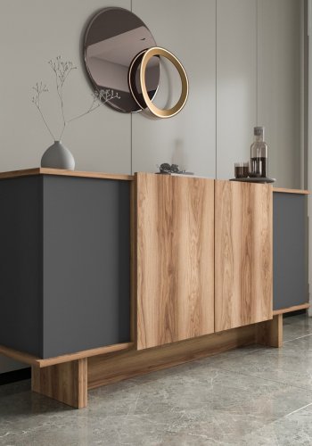 NORDV�RK Diana - Antrasitt, valn�ttkonsoll