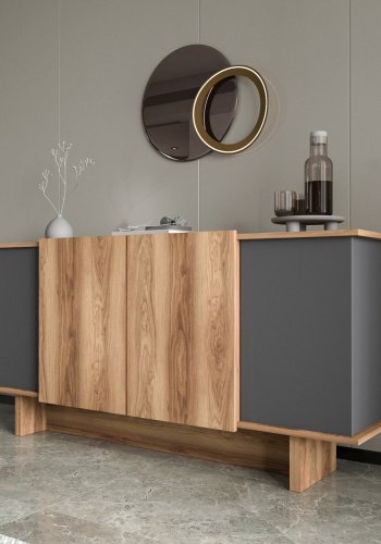 NORDV&Auml;RK Diana - Antrasitt, valn�ttkonsoll