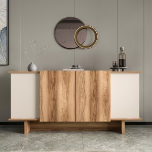 NORDV&Auml;RK Diana - Sand, Walnut Console