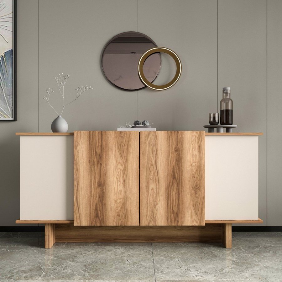NORDV&Auml;RK Diana - Sand, Walnut Console