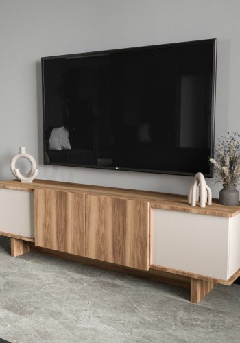 FUNZI LIVING Diana - Beige, TV-b�nk i valn�t