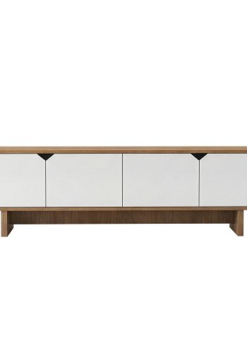 FUNZI LIVING Mete - Ek, Vit TV-b&auml;nk