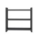 NORDVRK Cosmic kjkkenhylle, med 3 hyller - antrasittgr melamin