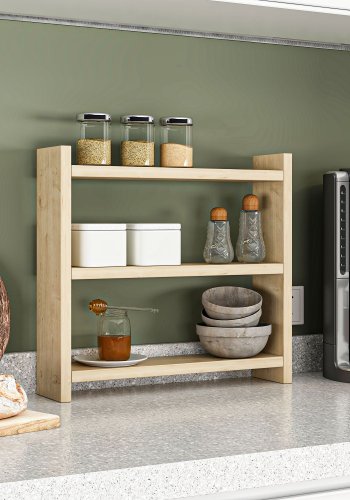 NORDVRK Cosmic kjkkenhylle, med 3 hyller - Safir melamin