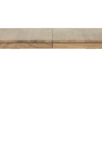 Grandeur spisebord, m. 1 ekstra bord - naturlig eikefiner og eik (90x160-210)