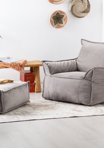 NORDVRK Notre Set - Lys gr 1-seters sofa