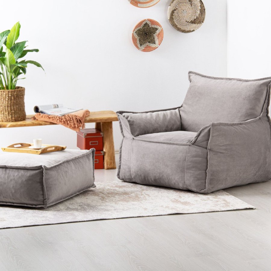 NORDVRK Notre Set - Lys gr 1-seters sofa