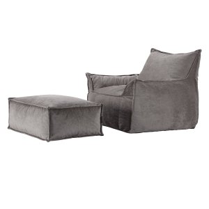 NORDVRK Notre Set - Ljusgr 1-sits soffa