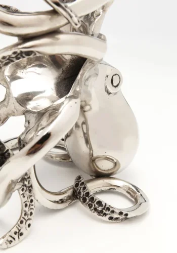 KARE DESIGN Octopus flaskeholder - slv aluminium