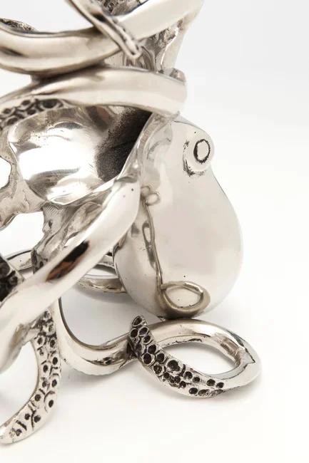 KARE DESIGN Octopus flaskeholder - slv aluminium