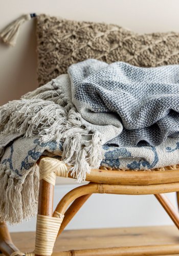 BLOOMINGVILLE Lione Pude, Brun, Bomuld W: 30cm, L: 50cm