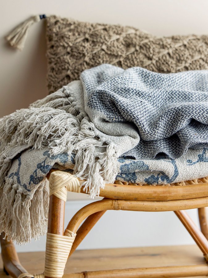 BLOOMINGVILLE Lione Pude, Brun, Bomuld W: 30cm, L: 50cm