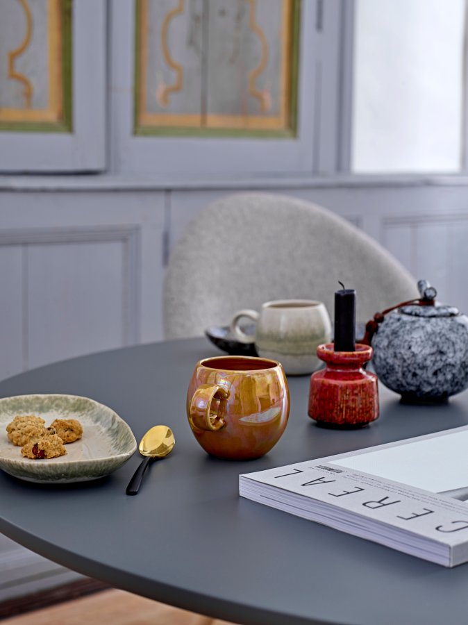 BLOOMINGVILLE Paula Teller, Grün, Steingut, B: 13 cm, L: 24cm