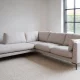ROWICO Corwin h�rnsoffa 2,5+2,5-sits �ppen �nde L ljusbeige tyg Rita #1 (c2)