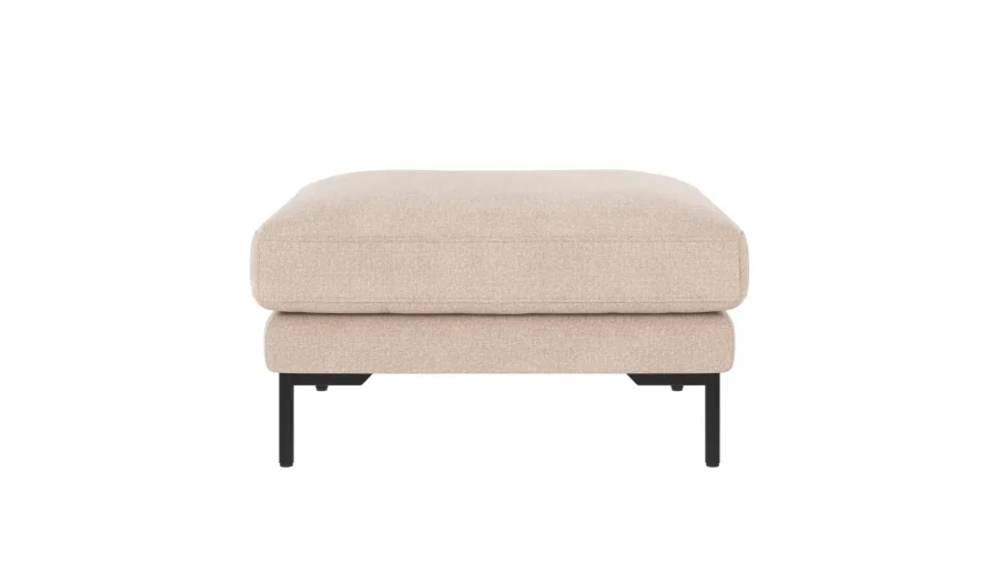 ROWICO Corwin fotskammel lys beige stoff Rita #1 (c2)