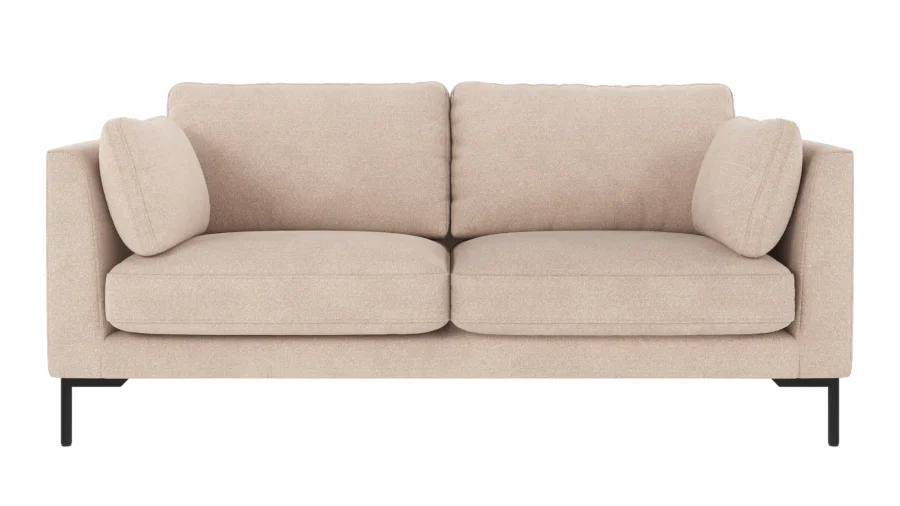 ROWICO Corwin soffa 2,5-sits ljusbeige tyg Rita #1 (c2)