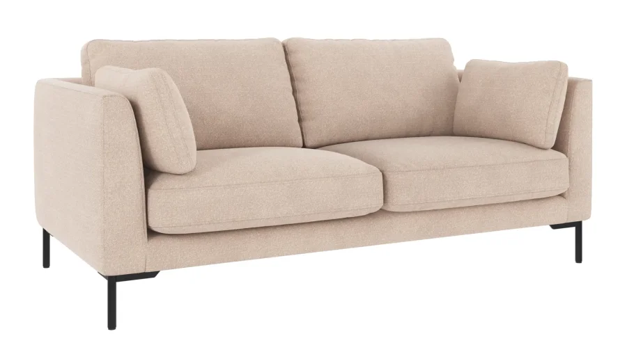 ROWICO Corwin soffa 2,5-sits ljusbeige tyg Rita #1 (c2)