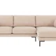 ROWICO Corwin soffa 3,5 sits sch�slong R ljusbeige tyg Rita #1 (c2)