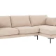 ROWICO Corwin soffa 3,5 sits sch�slong R ljusbeige tyg Rita #1 (c2)