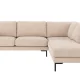 ROWICO Corwin h�rnsoffa 2,5+2,5-sits �ppen �nde R ljusbeige tyg Rita #1 (c2)
