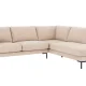 ROWICO Corwin h�rnsoffa 2,5+2,5-sits �ppen �nde R ljusbeige tyg Rita #1 (c2)