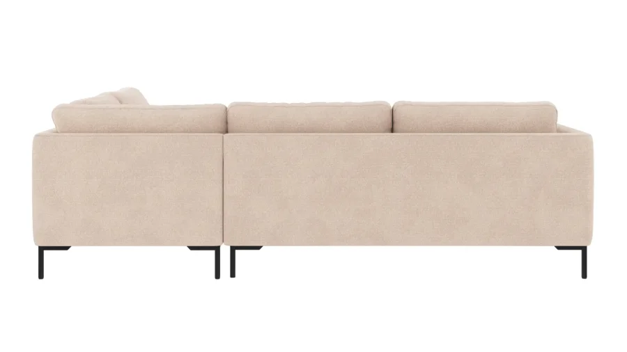 ROWICO Corwin h�rnsoffa 2,5+2,5-sits �ppen �nde R ljusbeige tyg Rita #1 (c2)