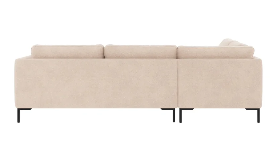 ROWICO Corwin h�rnsoffa 2,5+2,5-sits �ppen �nde L ljusbeige tyg Rita #1 (c2)