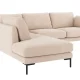 ROWICO Corwin h�rnsoffa 2,5+2,5-sits �ppen �nde L ljusbeige tyg Rita #1 (c2)