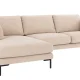 ROWICO Corwin soffa 3,5 sits sch�slong L ljusbeige tyg Rita #1 (c2)