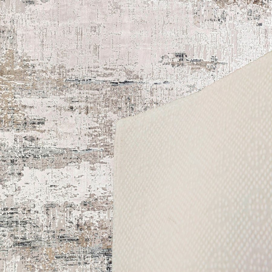 TEPPI EEXFAB446 gulvtppe, m. mnster, rektangulr - multifarvet polyester (160x230)