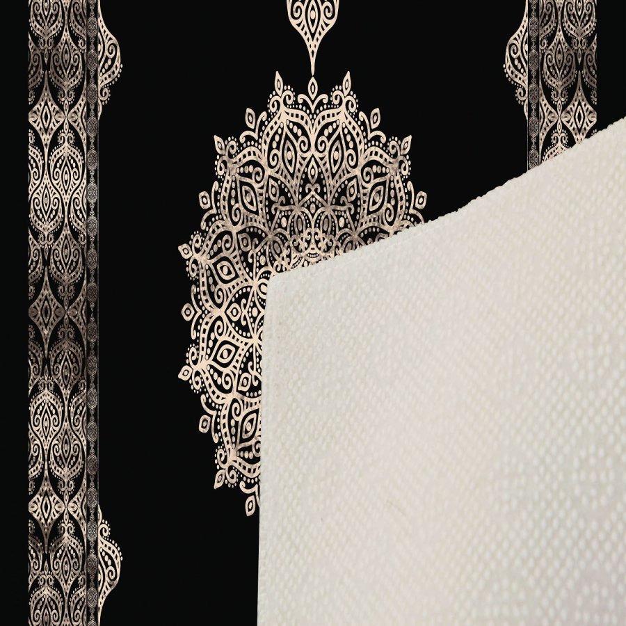 TEPPI EEXFAB649 gulvtppe, m. mnster, rektangulr - multifarvet polyester (120x180)