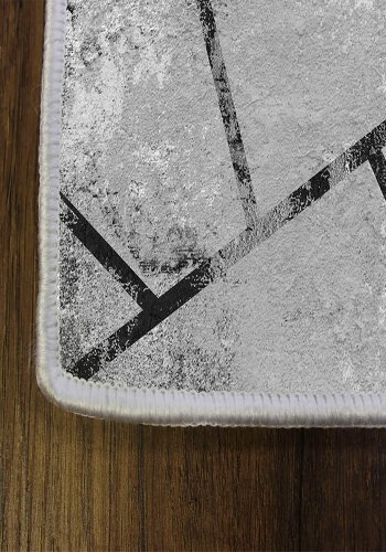 TEPPI EEXFAB825 Hall gulvtppe, m. mnster, rektangulr - multifarvet polyester (100x200)