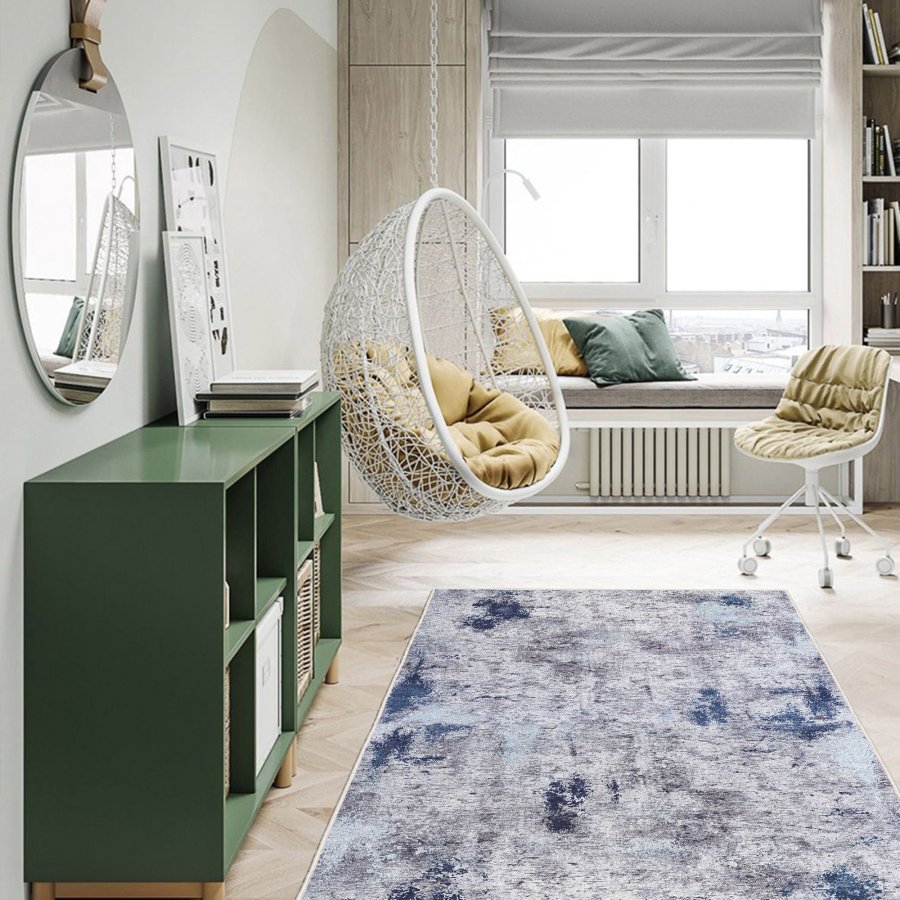 TEPPI EEXFAB829 gulvtppe, m. mnster, rektangulr - multifarvet polyester (160x230)