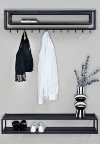 SPINDER DESIGN School skoreol, m. 2 hylder - sort stl (118x20,5)