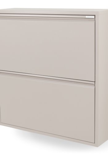 SPINDER DESIGN Billy 2 skoskap, m. 2 drer - silkeaktig taupe stl