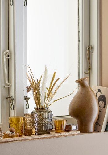 BLOOMINGVILLE Celin Vase, brun, steinty