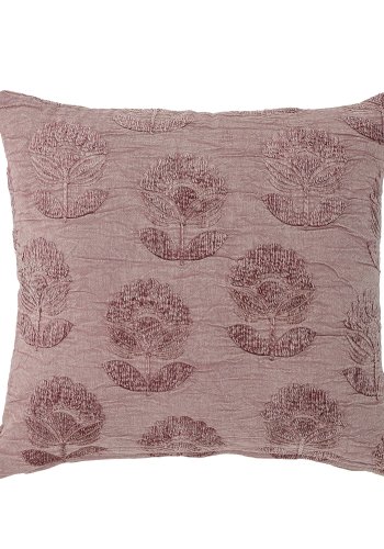 BLOOMINGVILLE Sofia pute, lilla, bomull B: 50 cm, L: 50 cm