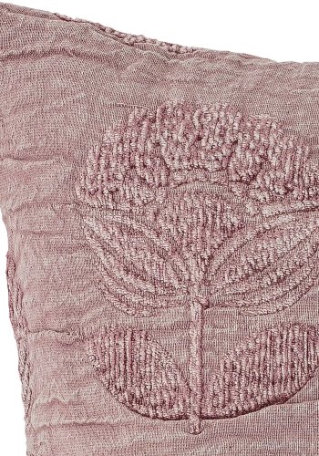 BLOOMINGVILLE Sofia pute, lilla, bomull B: 50 cm, L: 50 cm