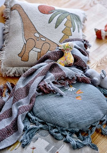 BLOOMINGVILLE MINI Neah teppe, hvit, bomull B: 50 cm, L: 200 cm