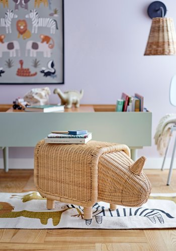 BLOOMINGVILLE MINI Neah teppe, hvit, bomull B: 50 cm, L: 200 cm