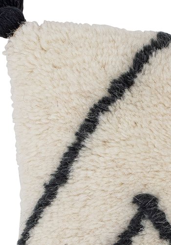 BLOOMINGVILLE Ayn Kissen, Weiß, Baumwolle B: 25cm, L: 40cm