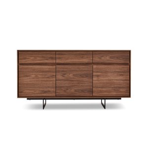 Tokyo Liten Sknk, med 3 Luckor och 3 Ldor - Brun Valnt (155 x 45 cm)